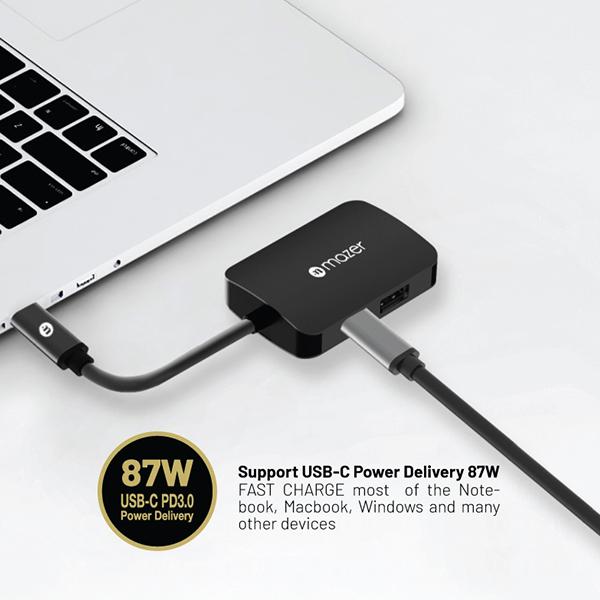 Bộ Chuyển Đổi Mazer USB-C 4-in-1