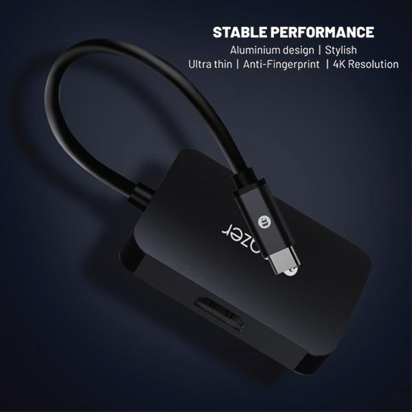 Bộ Chuyển Đổi Mazer USB-C 4-in-1