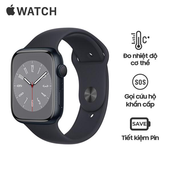 Apple Watch Series 8 45mm GPS Viền Nhôm Cũ 99%