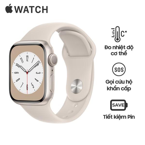 Apple Watch Series 8 41mm GPS Viền Nhôm Cũ 98%