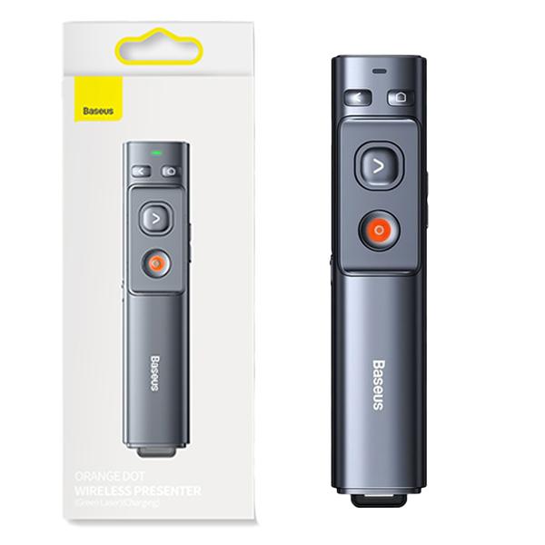 Bút Laser Trình Chiếu BASEUS Orange Dot Wireless Presenter Red Laser (Kèm pin AAA)