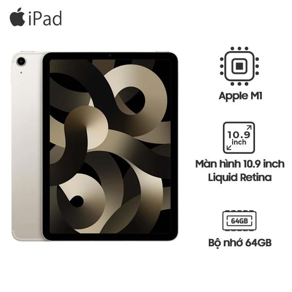 iPad Air 5 10.9 inch 2022 Wifi 5G 64GB Cũ 99%