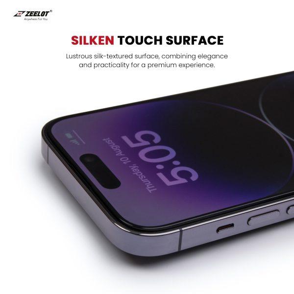 Miếng Dán Cường Lực Chống Vân Tay Solidsleek Zeelot cho iPhone 16 Series