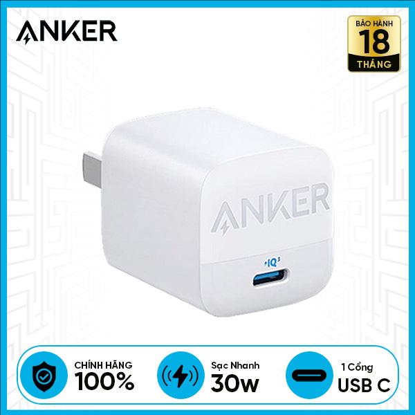 Củ Sạc Nhanh ANKER PIQ 3.0 GaN II 30W (A2639)