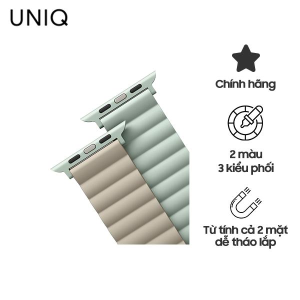 Dây Đeo UNIQ Revix Reversible Magnetic Silicone Strap (38/40/41mm) Chính Hãng
