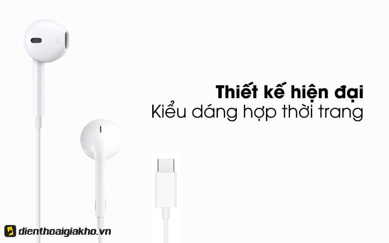 Tai nghe EarPods Lightning c&oacute; kiểu d&aacute;ng thiết kế hợp thời trang