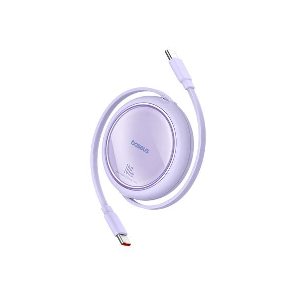 Cáp Sạc Nhanh BASEUS Free2Draw Mini Retractable C To C 100W 1M