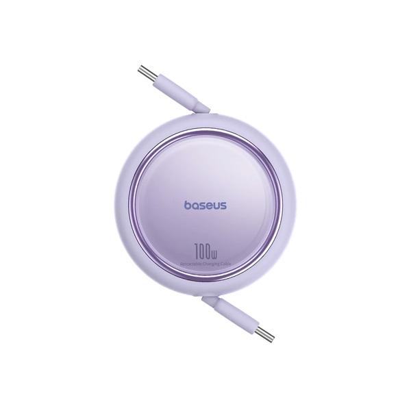 Cáp Sạc Nhanh BASEUS Free2Draw Mini Retractable C To C 100W 1M