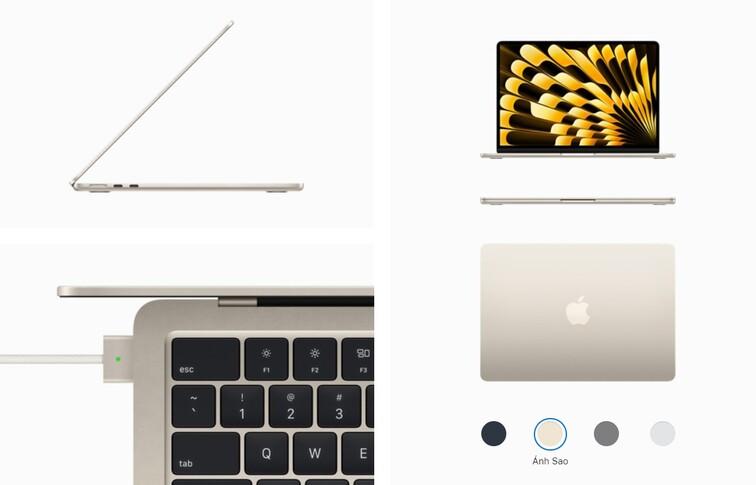 MacBook Air M3 15 Inch 8 CPU 10 GPU (16GB/256GB) | Chính Hãng Apple Việt Nam