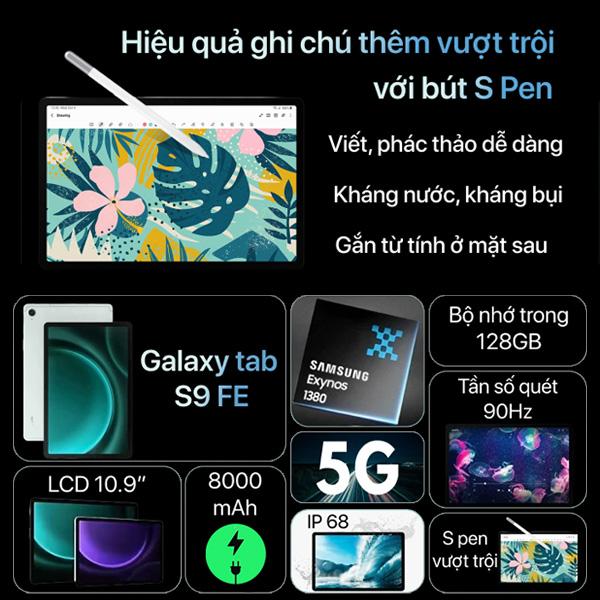 Samsung Galaxy Tab S9 FE Wifi 6GB/128GB Chính Hãng - BHĐT