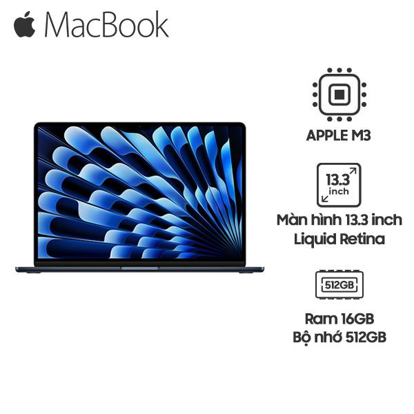 MacBook Air M3 13 Inch 8 CPU 10 GPU (16GB/512GB) | Chính Hãng Apple Việt Nam