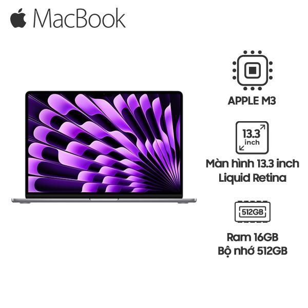 MacBook Air M3 13 Inch 8 CPU 10 GPU (16GB/512GB) | Chính Hãng Apple Việt Nam