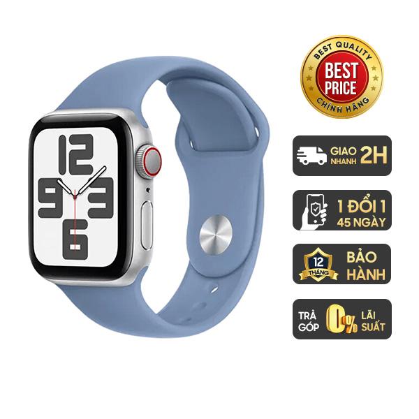Apple Watch SE 2024 44mm LTE Viền Nhôm Dây Cao Su Chính Hãng VN/A