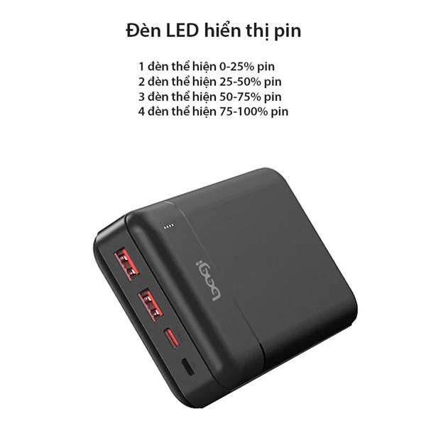Pin Sạc Dự Phòng Nhanh Bagi P20 20.000mAh 22.5W