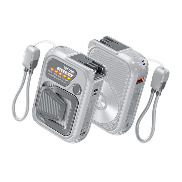 Pin Sạc Dự Phòng WEKOME Armour Series WP-89 10.000mAh 22.5W, Sạc Magsafe Kiêm Củ Sạc, Kèm Dây Sạc Type-C To Lightning