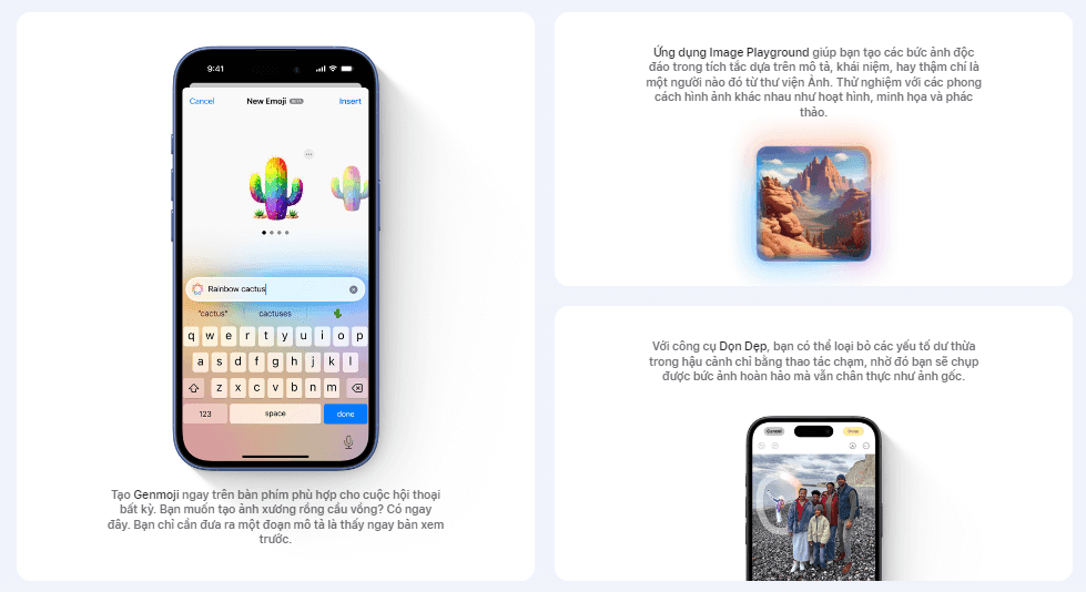 tạo ảnh tr&ecirc;n iphone 16