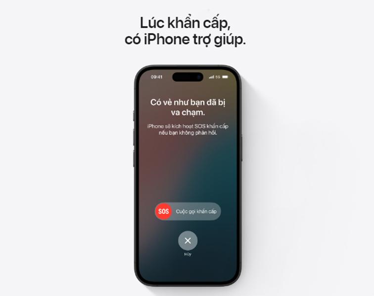 t&iacute;nh năng sos iphone 16