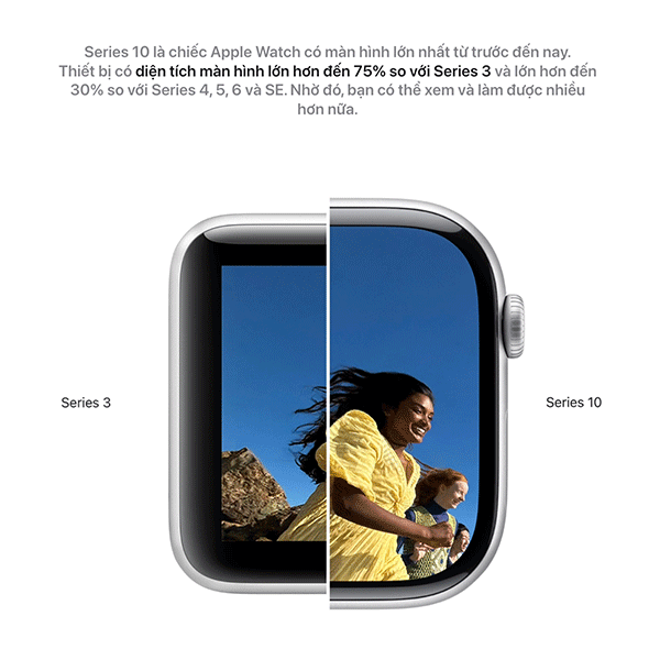 Apple Watch Series 10 46mm GPS Viền Nhôm Dây Vải Likenew - Fullbox