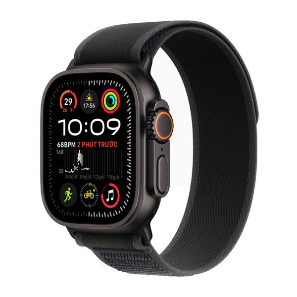 Apple Watch Ultra 2 49mm GPS + Cellular Viền Titanium Đen Dây Trail Chính Hãng Apple Việt Nam 