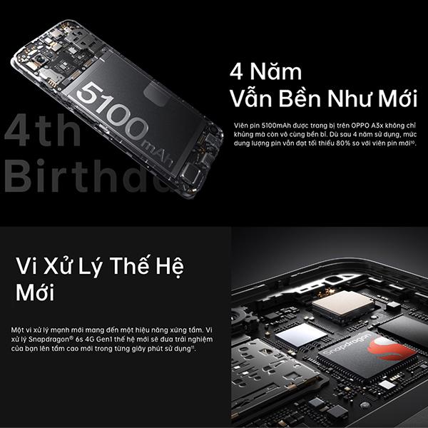 Oppo A3x 4GB/64G Likenew - Fullbox