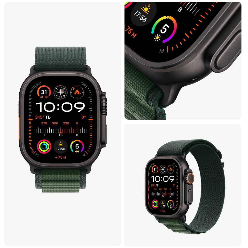 Apple Watch Ultra 2 49mm GPS + Cellular Viền Titanium Đen Dây Alpine Chính Hãng VN/A
