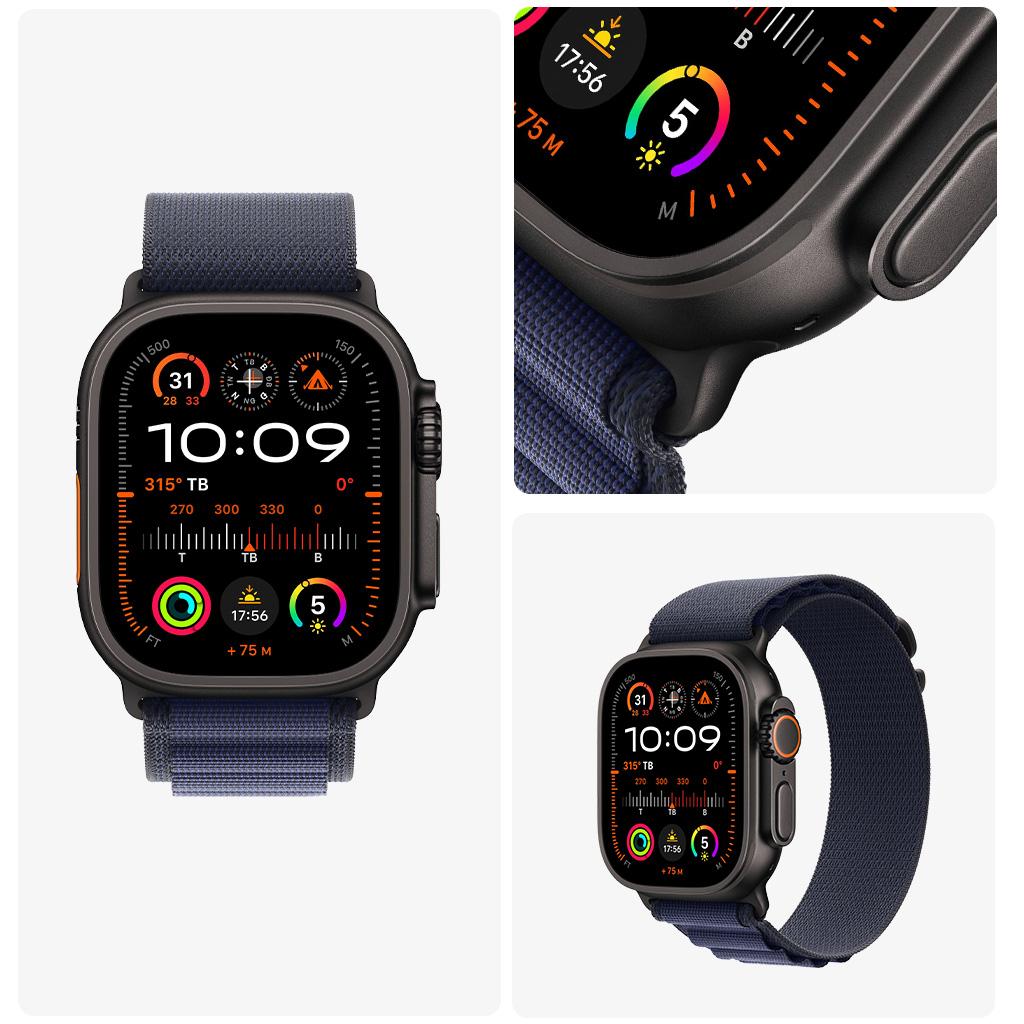 Apple Watch Ultra 2 49mm GPS + Cellular Viền Titanium Đen Dây Alpine Chính Hãng Apple Việt Nam 