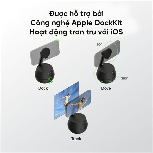Giá đỡ kiêm sạc MagSafe BELKIN 15W Auto-Tracking Stand Pro with DockKit