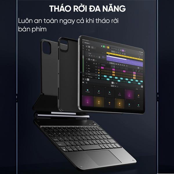 Bao Da Kèm Bàn Phím ESR 360° IPad Air 6 11" 2024 | Air 2025 | Air 5 | Air 4 | Pro 11" 2018/20/22