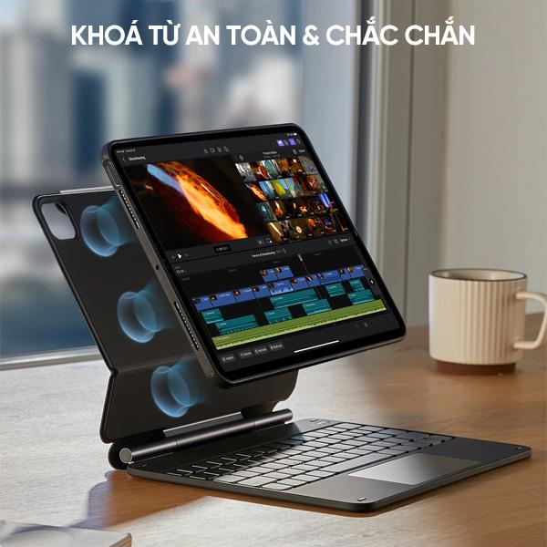 Bao Da Kèm Bàn Phím ESR 360° IPad Air 6 11" 2024 | Air 2025 | Air 5 | Air 4 | Pro 11" 2018/20/22