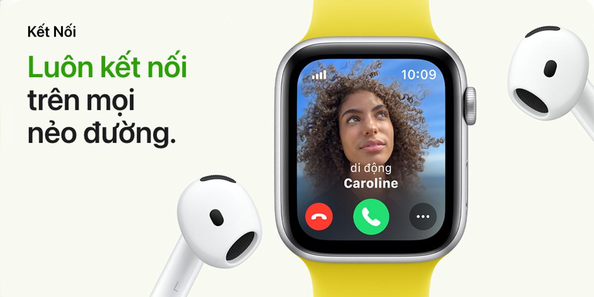 Apple Watch SE 2024 40mm GPS Viền Nhôm Dây Cao Su Chính Hãng VN/A