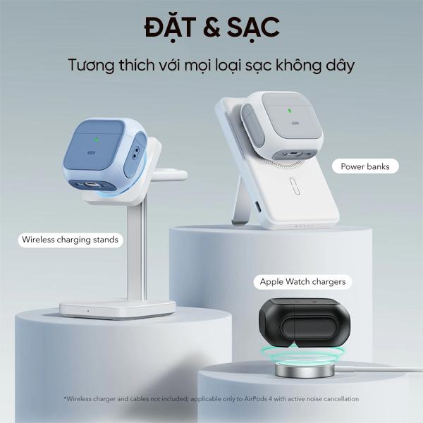 Ốp Case AirPods 4 ESR Orbit Hybrid HaloLock Chính Hãng