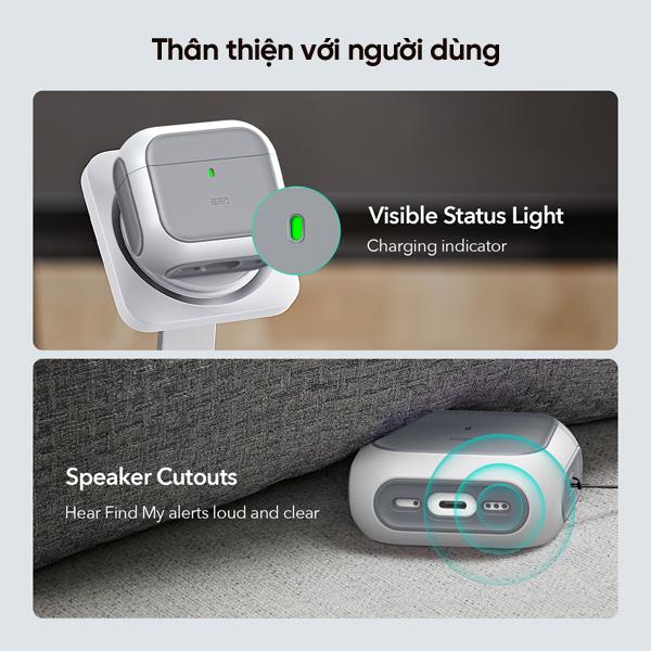 Ốp Case AirPods 4 ESR Orbit Hybrid HaloLock Chính Hãng