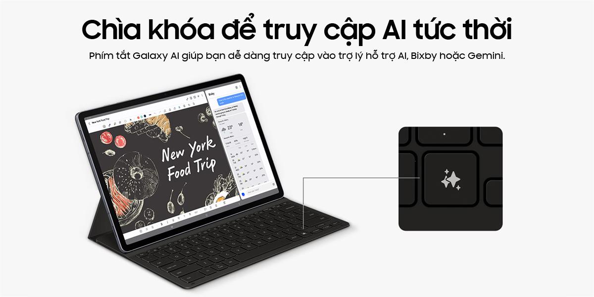 Bao Da Kèm Bàn Phím Samsung AI Tab S10 Plus Likenew - Fullbox