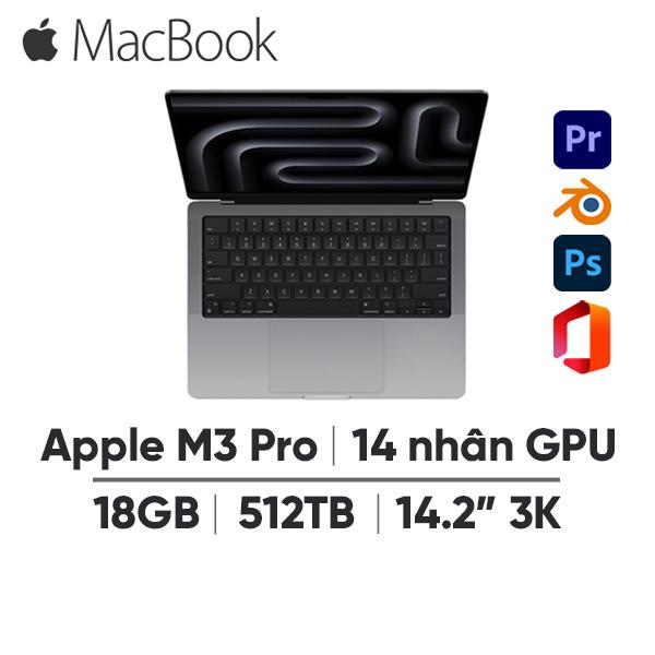 MacBook Pro M3 Pro 14 Inch (18GB/512GB) | Chính Hãng Apple Việt Nam