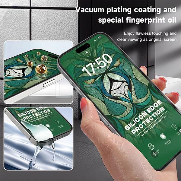 Cường Lực iPhone LITO Viền Silicone Chống Va Đập Và Trầy Xước Màn Hình, Độ Bền Vượt Trội