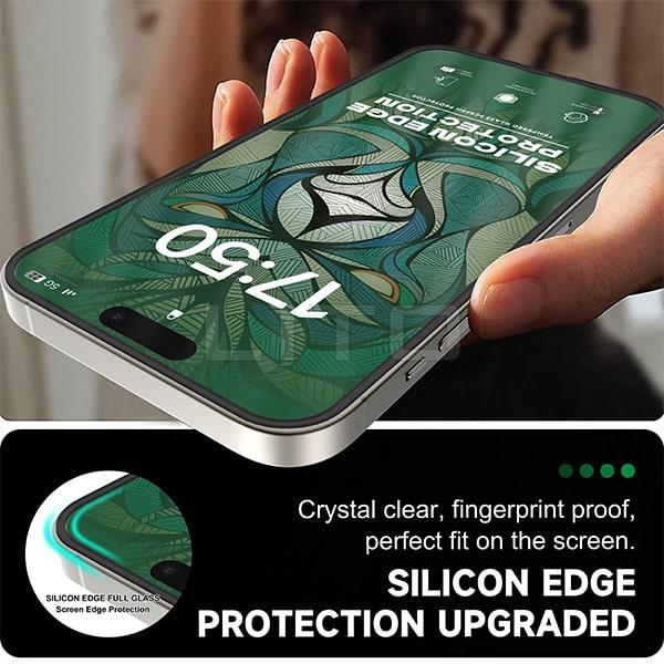 Cường Lực iPhone LITO Viền Silicone Chống Va Đập Và Trầy Xước Màn Hình, Độ Bền Vượt Trội