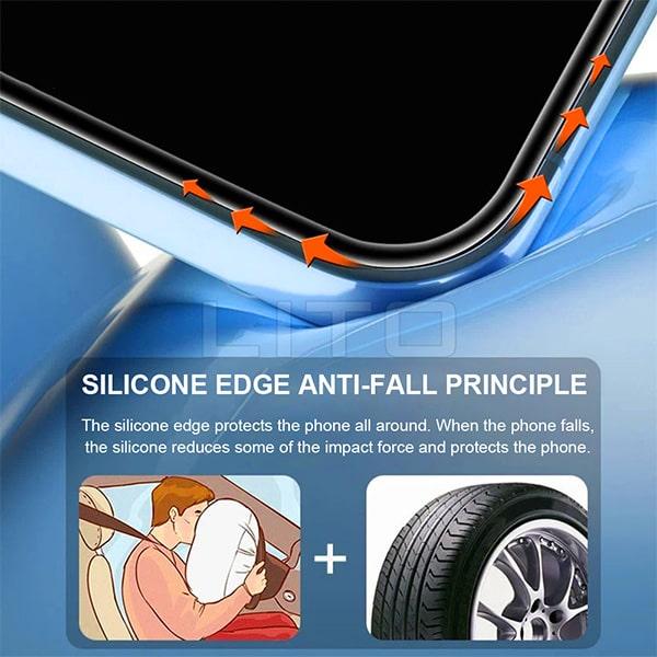 Cường Lực iPhone LITO Viền Silicone Chống Va Đập Và Trầy Xước Màn Hình, Độ Bền Vượt Trội