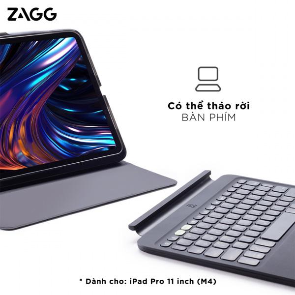 Bao Da Kèm Bàn Phím ZAGG Pro Keys 2 iPad Pro M4 11 inch Chính Hãng