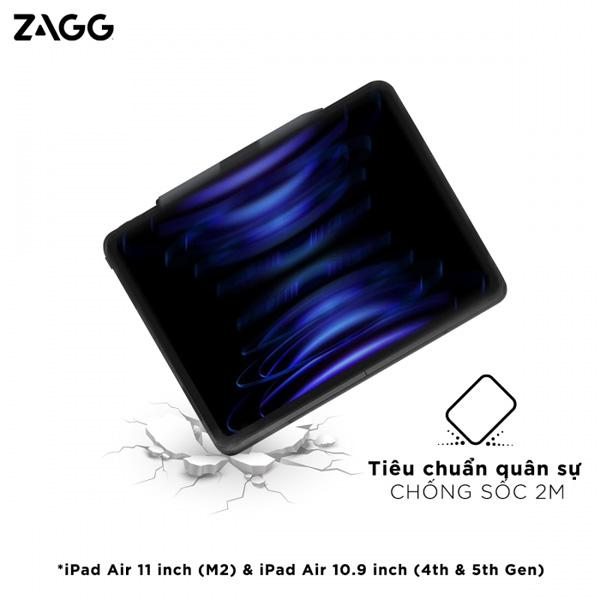Bao Da Kèm Bàn Phím ZAGG Pro Keys 2 iPad Air M2 11 inch Chính Hãng