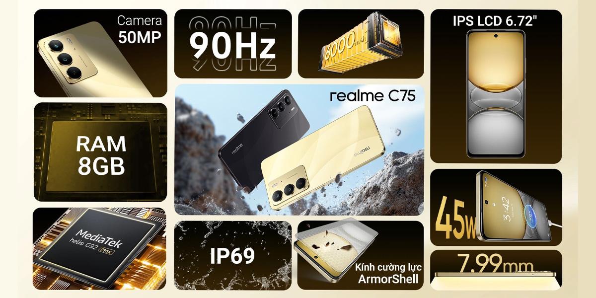 Realme C75 8GB/128GB Chính Hãng