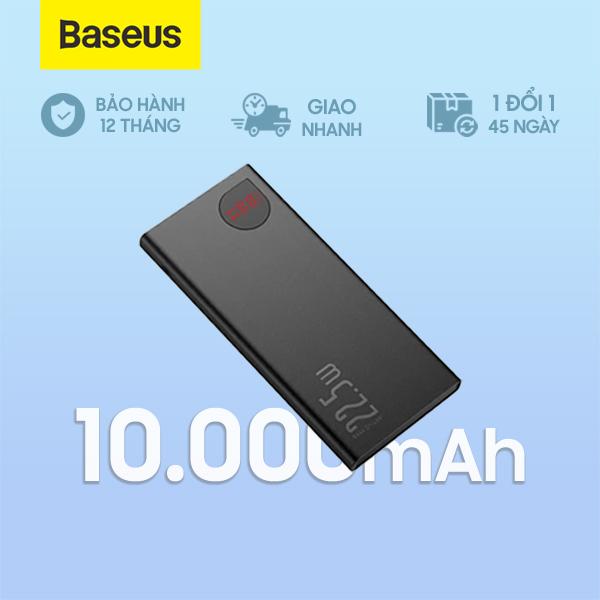 Pin Sạc Dự Phòng BASEUS Sạc Nhanh 22.5W 10.000mAh Mong Gọn, Có Màn Hình Hiển Thị Dung Lượng Pin (Adaman Metal Series)