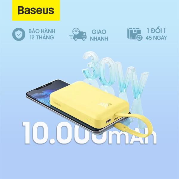 Pin Sạc Dự Phòng Không Dây Baseus Magnetic Mini Wireless 10.000mAh 30W