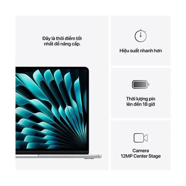 MacBook Air M4 15 Inch 10 CPU 10 GPU (16GB/256GB) | Chính Hãng Apple Việt Nam