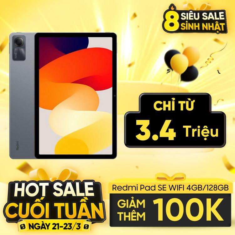Xiaomi Redmi Pad SE WIFI 4GB/128GB Chính Hãng