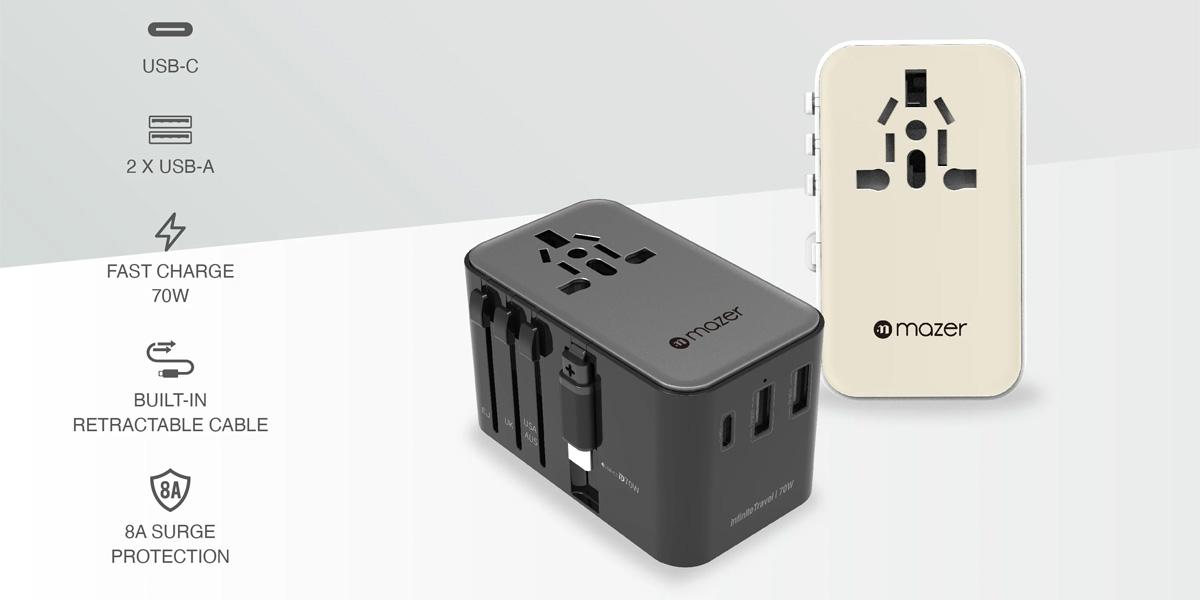 Củ Sạc Nhanh Mazer Infinite Travel PD 70W Chính Hãng