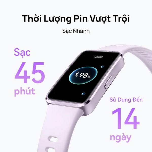 Vòng đeo tay thông minh Huawei Band 10 Viền Polyme Chính Hãng