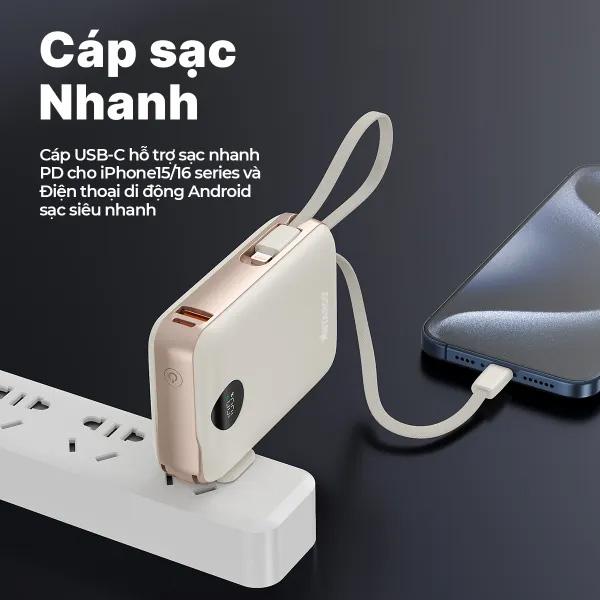 Pin Sạc Dự Phòng Magsafe Stargo Star X1 10000mAh 22.5W Chính Hãng