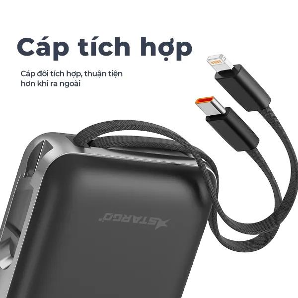 Pin Sạc Dự Phòng Magsafe Stargo Star X1 10000mAh 22.5W Chính Hãng