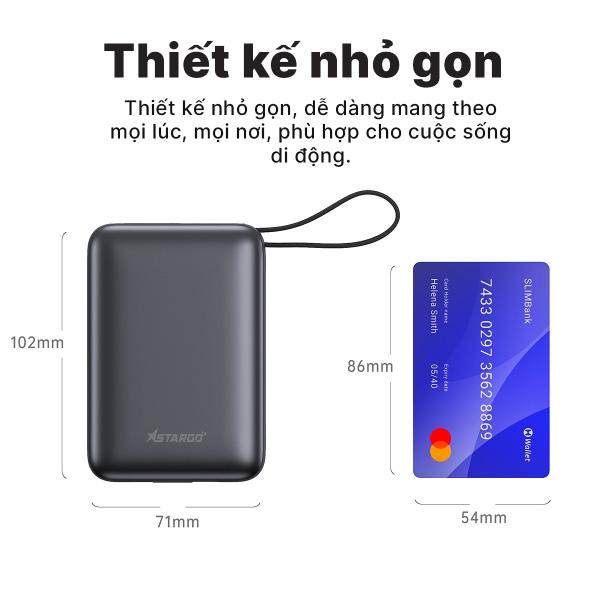 Pin Sạc Dự Phòng Magsafe Stargo Star X2 20000mAh 22.5W Chính Hãng
