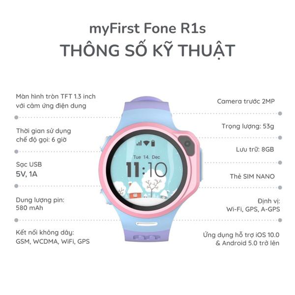 Đồng Hồ Định Vị Trẻ Em myFirst Fone R1S Chính Hãng